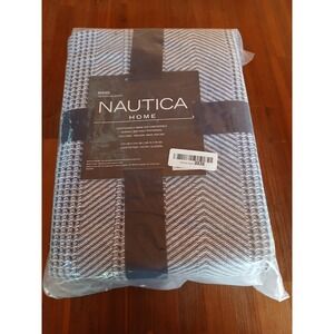 Nautica Blanket Soft Cotton Bedding, Medium Weight for All Seasons, King, Navy